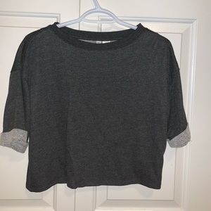 cotton cropped shirt by H&M